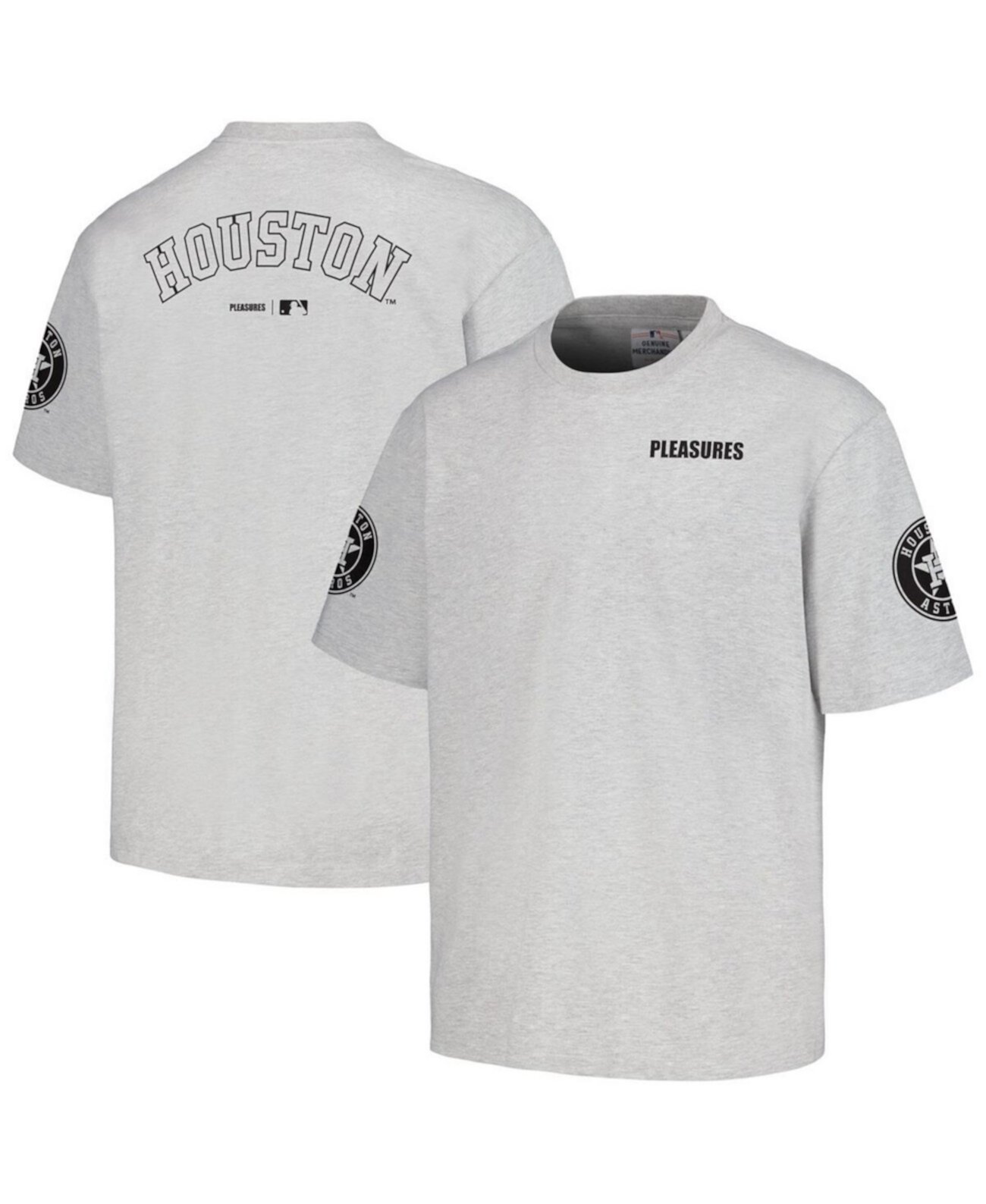 Men's Gray Houston Astros Team T-shirt PLEASURES