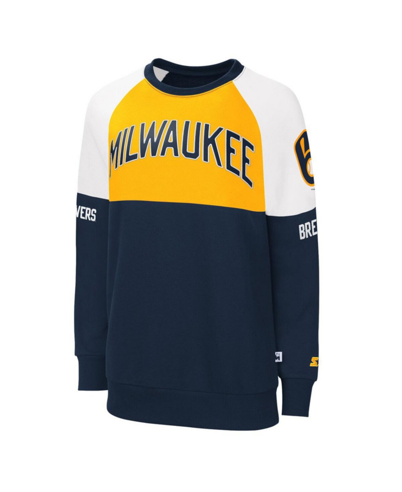 Женское худи с длинными рукавами и графикой Milwaukee Brewers Baseline Starter