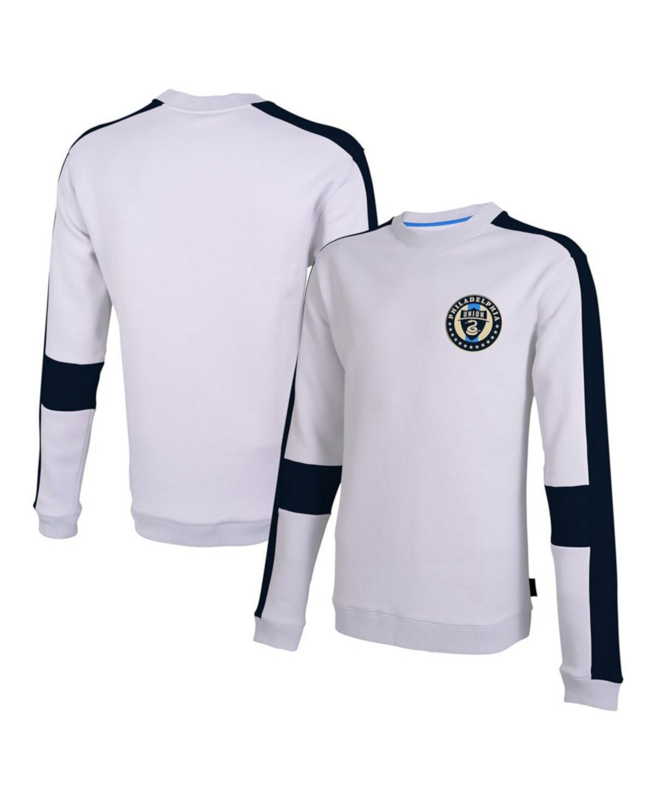 Men's White Philadelphia Union Half Time Pullover Sweatshirt Stadium Essentials