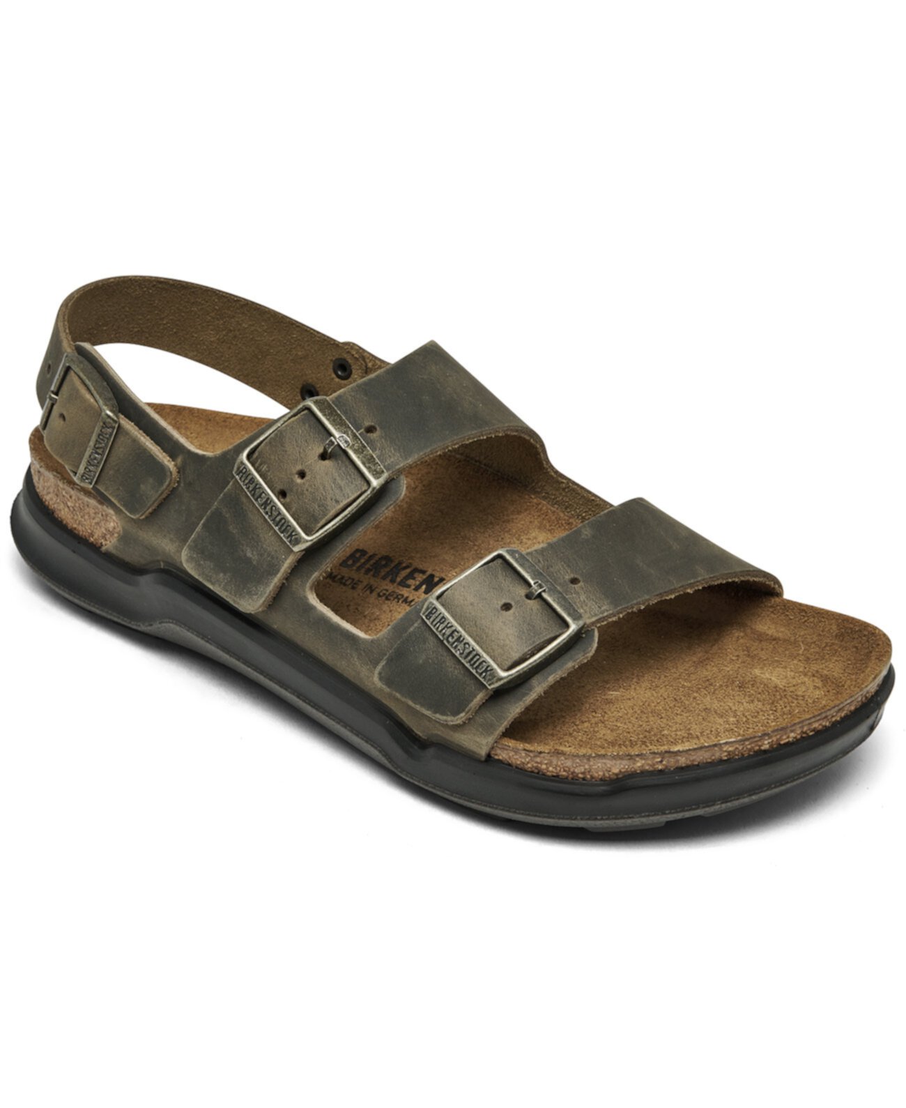 Мужские Сандалии на плоской подошве Birkenstock Milano Crosstown из восковой кожи Birkenstock