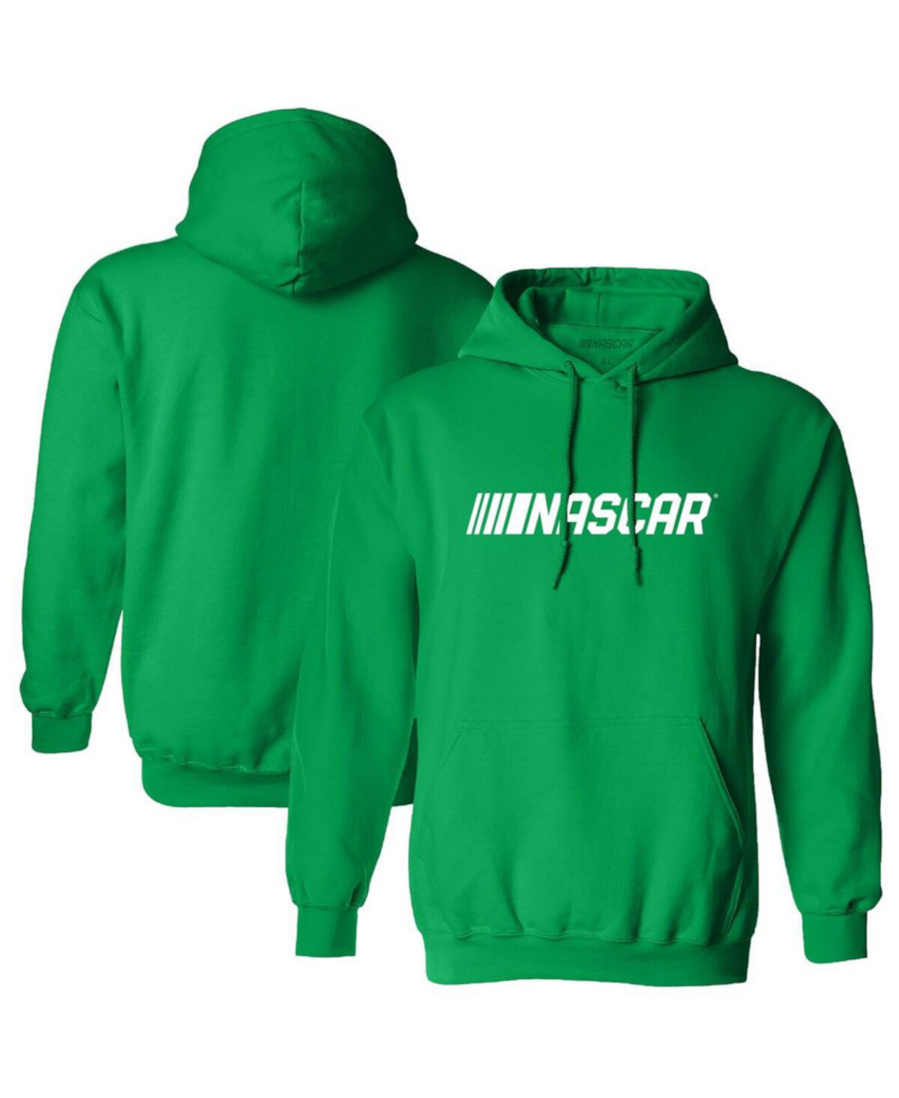 Men's Green NASCAR St. Patrick's Day Pullover Hoodie Checkered Flag Sports