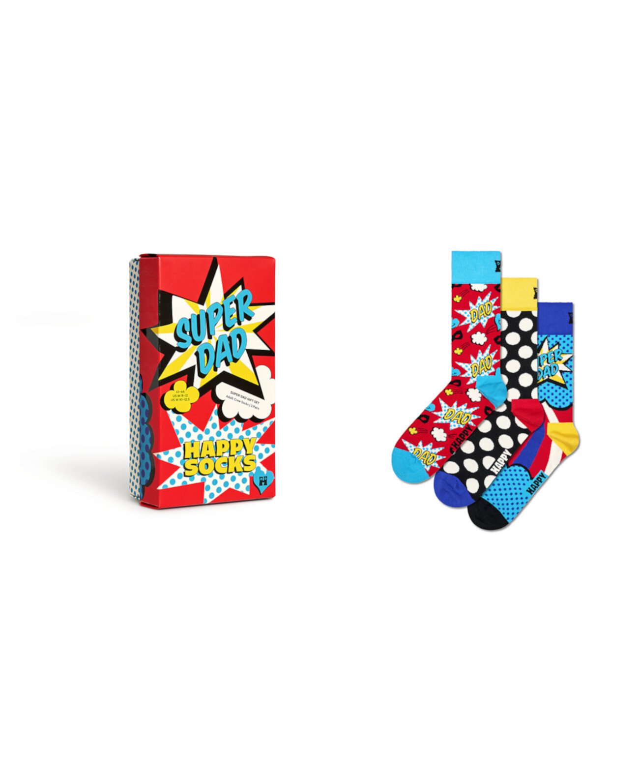 3-Pack Father's Day Gift Set Happy Socks