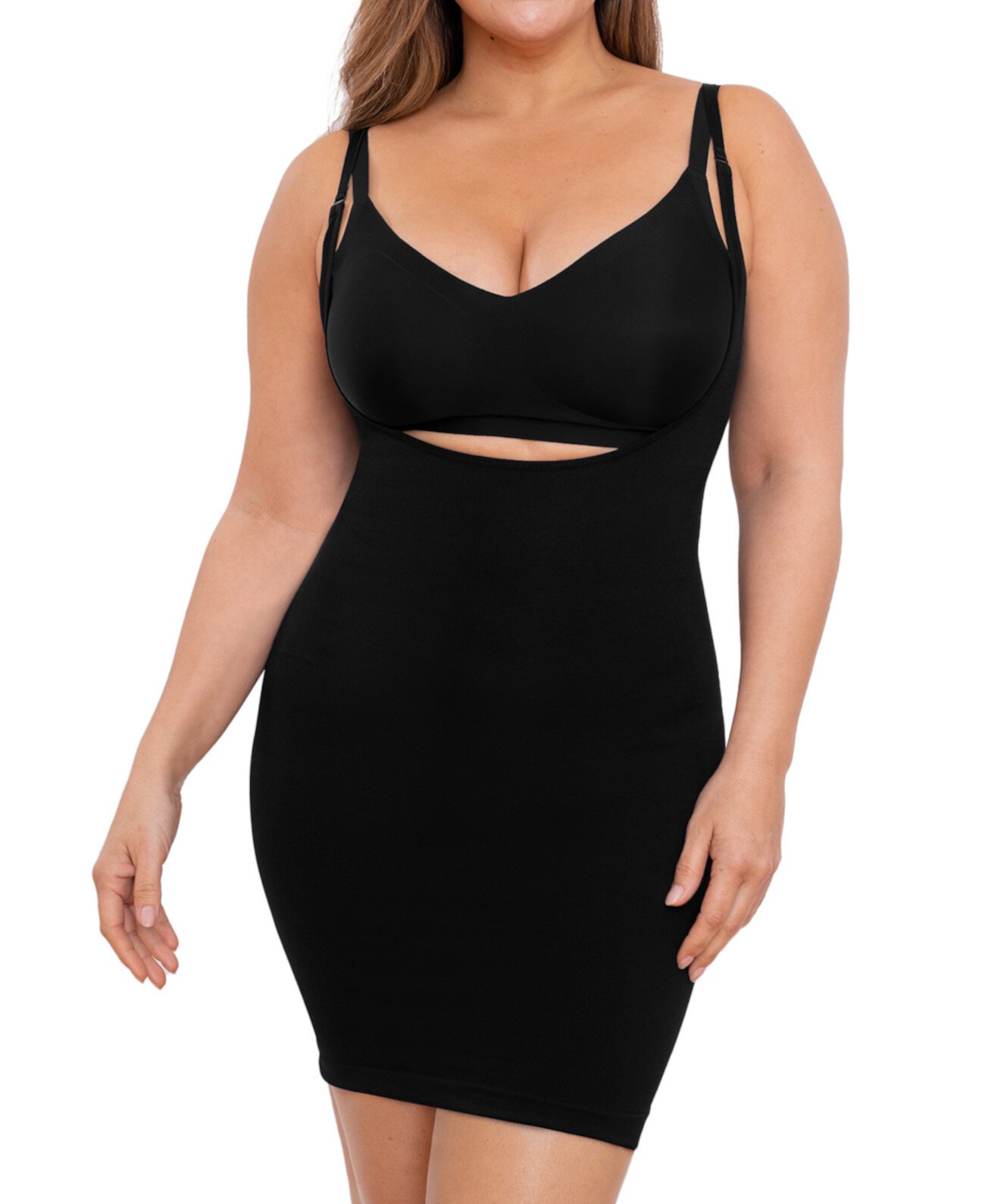 Women's Open Bust Shaper Slip Dress 73007 Shapermint Essentials