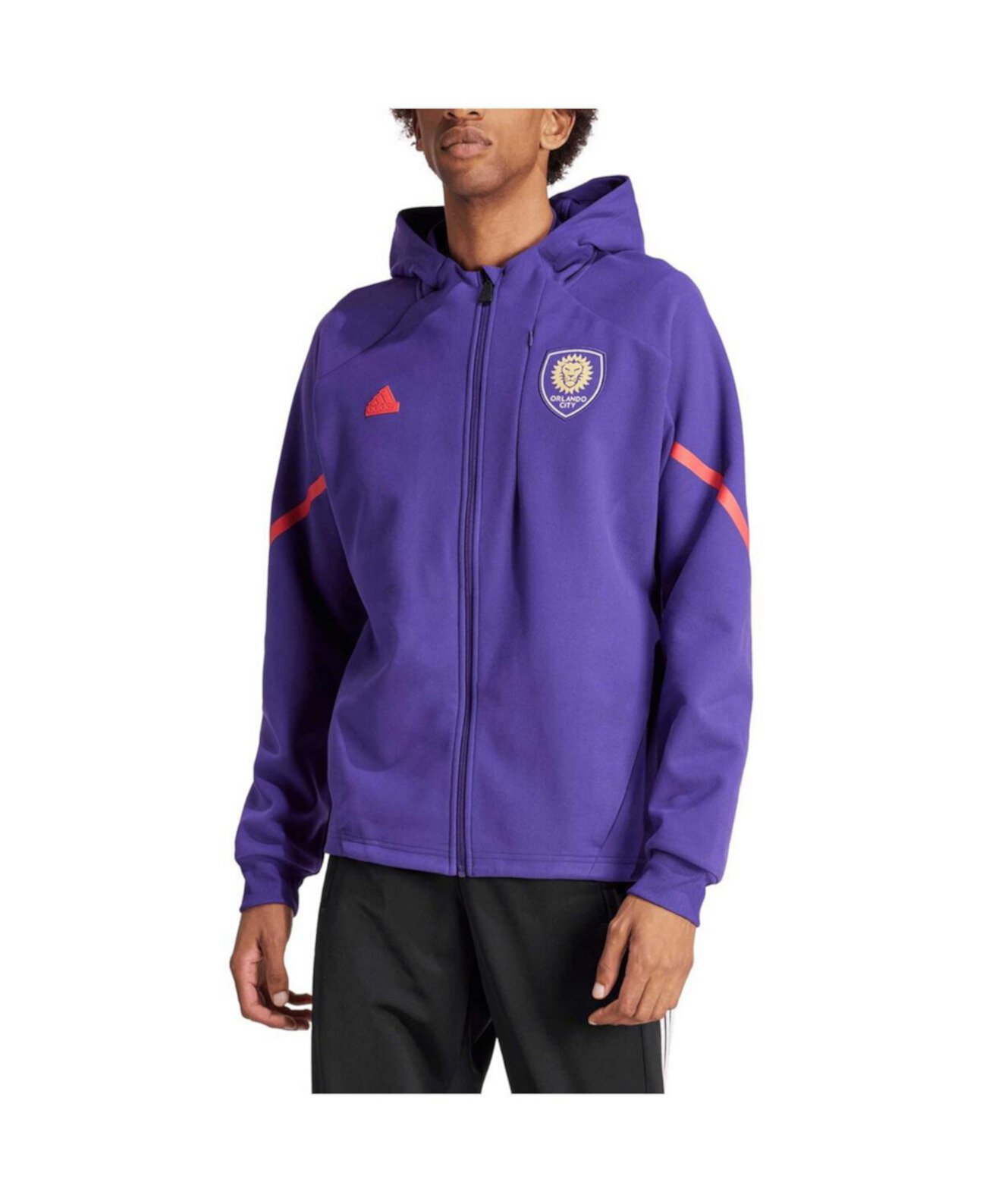 Мужская Куртка Adidas Orlando City SC 2024 Anthem Travel Full-Zip Adidas