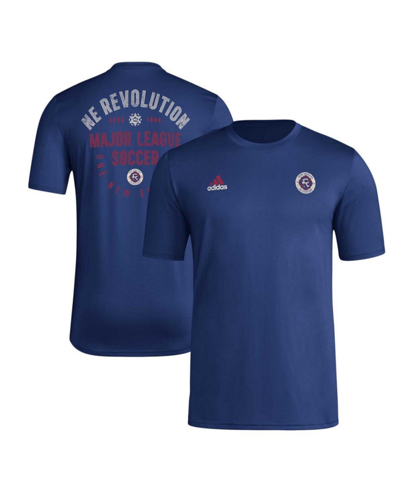 Men's Navy New England Revolution Local Stoic T-shirt Adidas