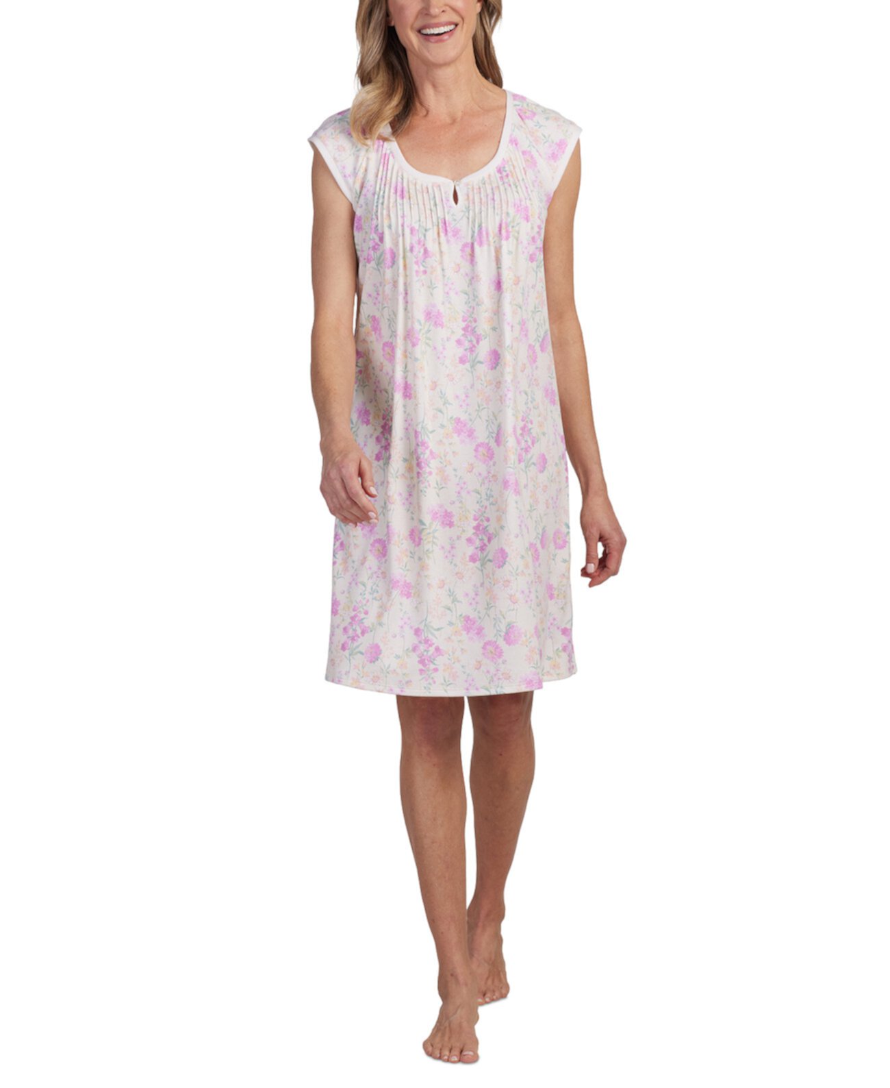 Women's Sleeveless Floral Nightgown Miss Elaine