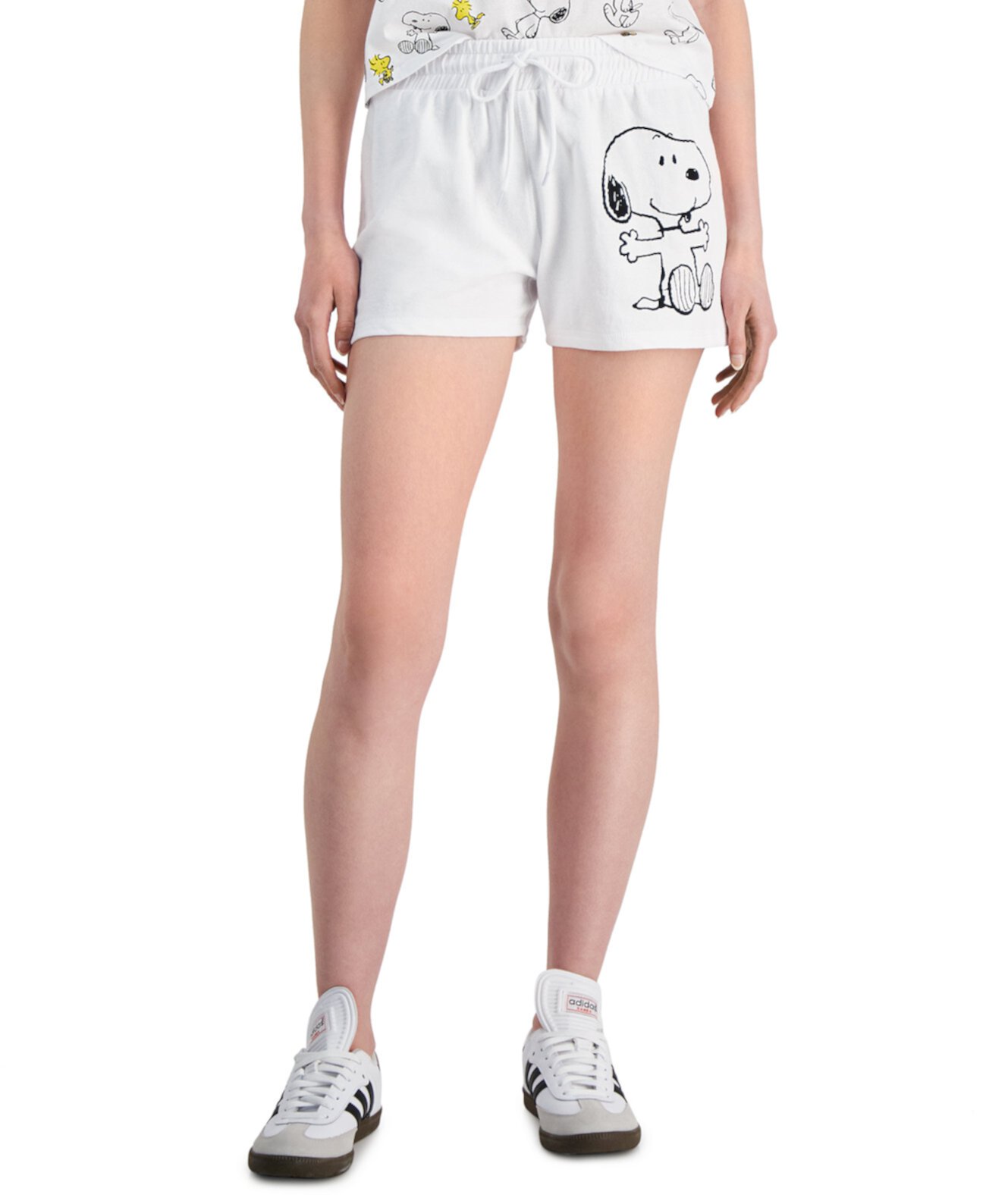 Juniors' Snoopy-Graphic Low-Rise Shorts Snoopy