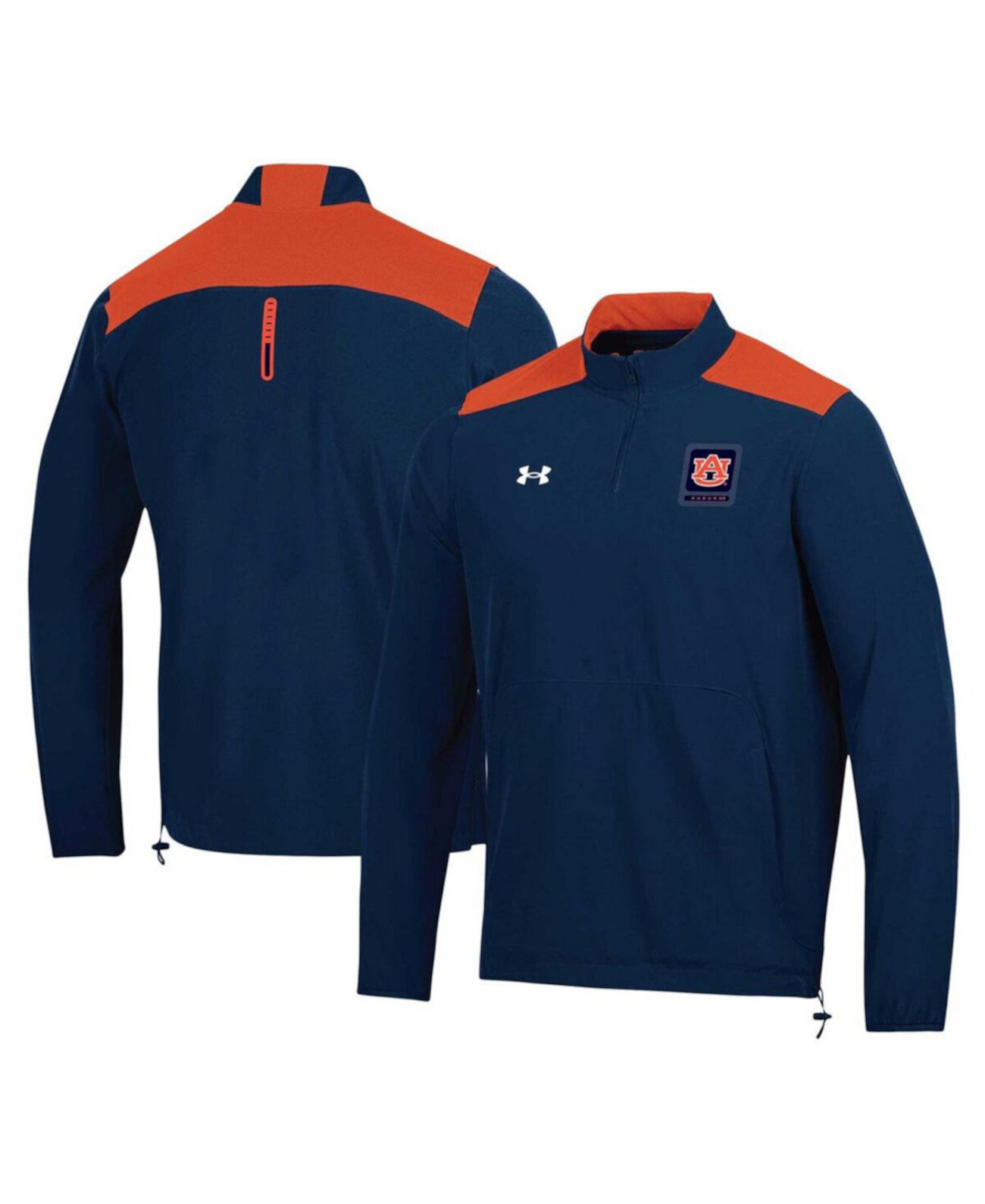 Men's Navy Auburn Tigers 2023 Motivate Half-Zip Top Under Armour