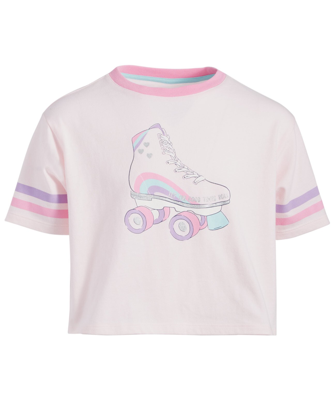 Big Girls Roller Skate Graphic Boxy Top, Created for Macy's Epic Threads