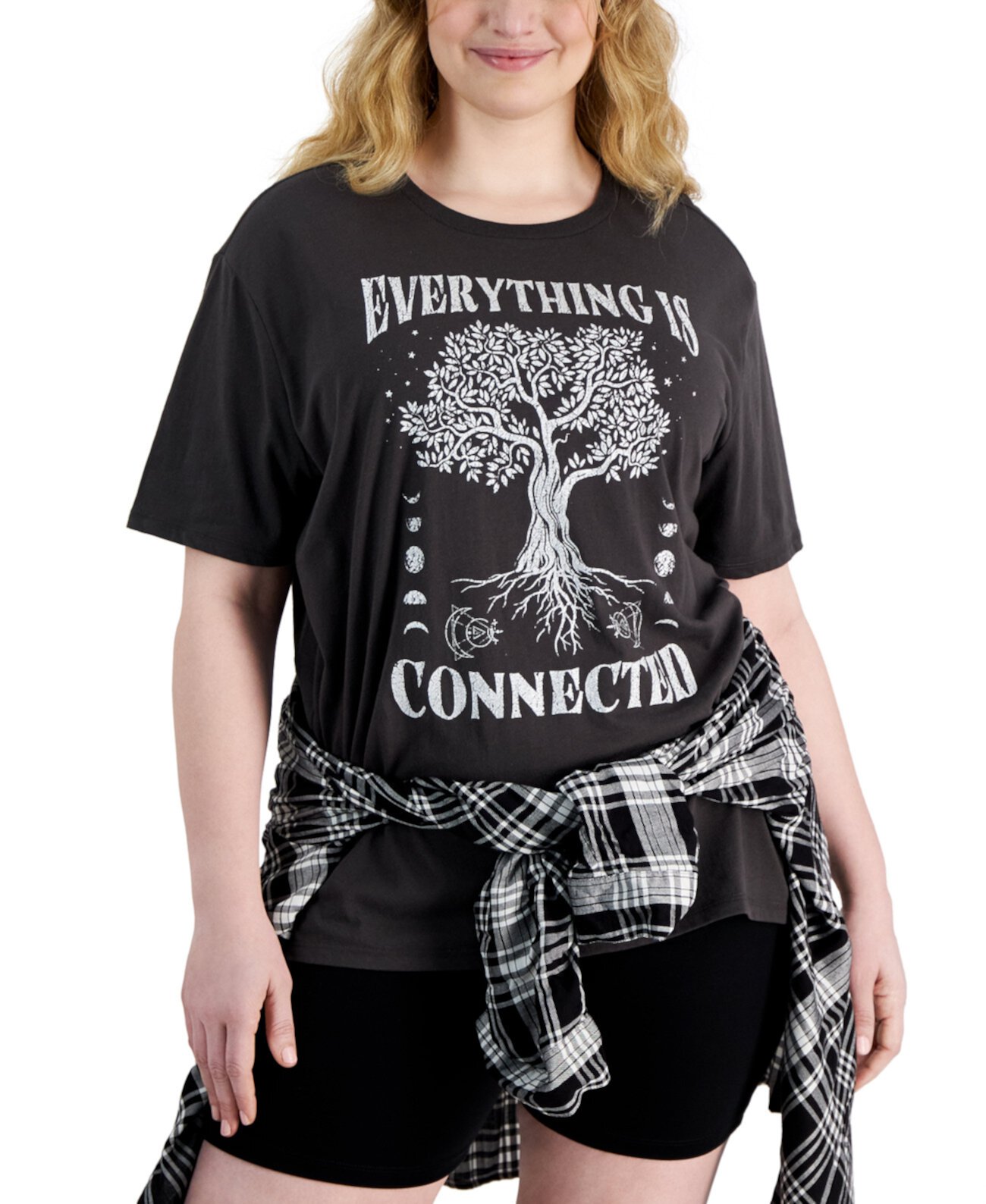 Trendy Plus Size Everything Is Connected Tree Tee Love Tribe