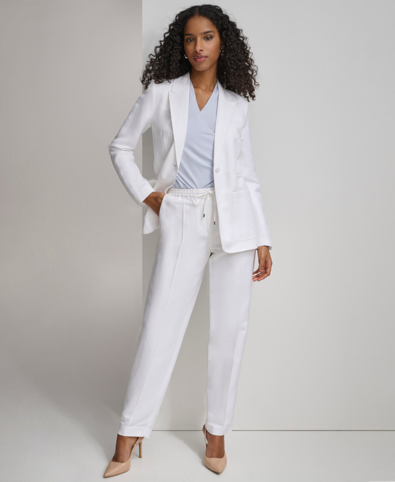 Women's Peak-Lapel Single-Button Blazer Calvin Klein