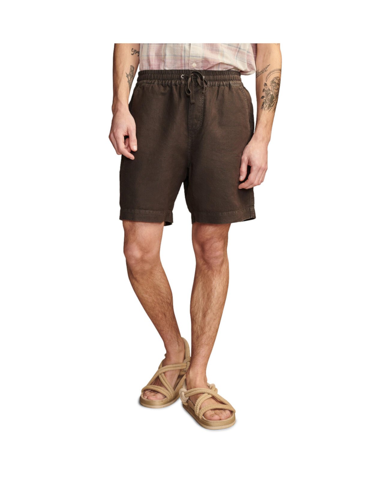 Men's 7" Linen Pull-On Shorts Lucky Brand