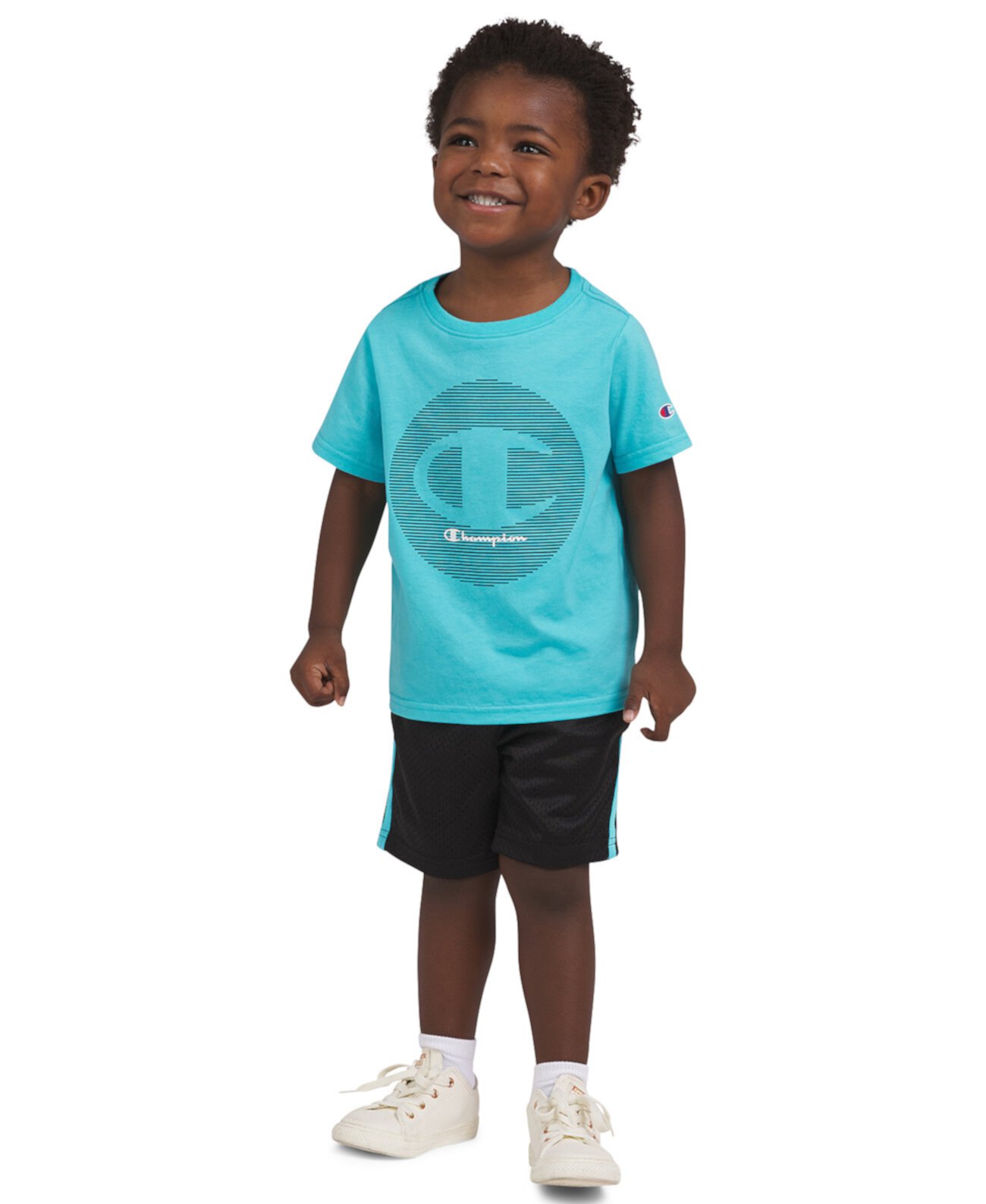 Toddler Boys Logo Graphic T-Shirt & Shorts, 2 Piece Set Champion