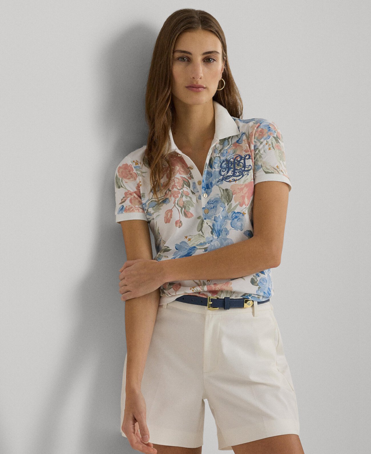 Women's Floral Polo Shirt, Regular & Petite LAUREN Ralph Lauren