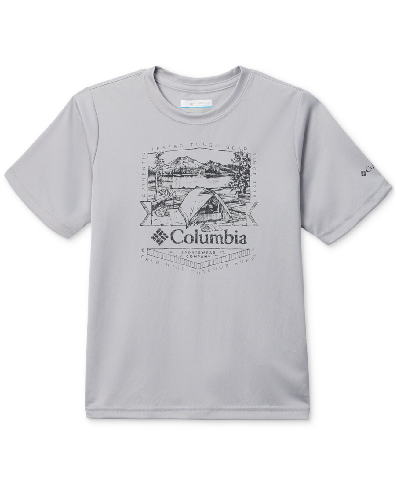 Big Boys Fork Stream Graphic Short-Sleeve T-Shirt Columbia