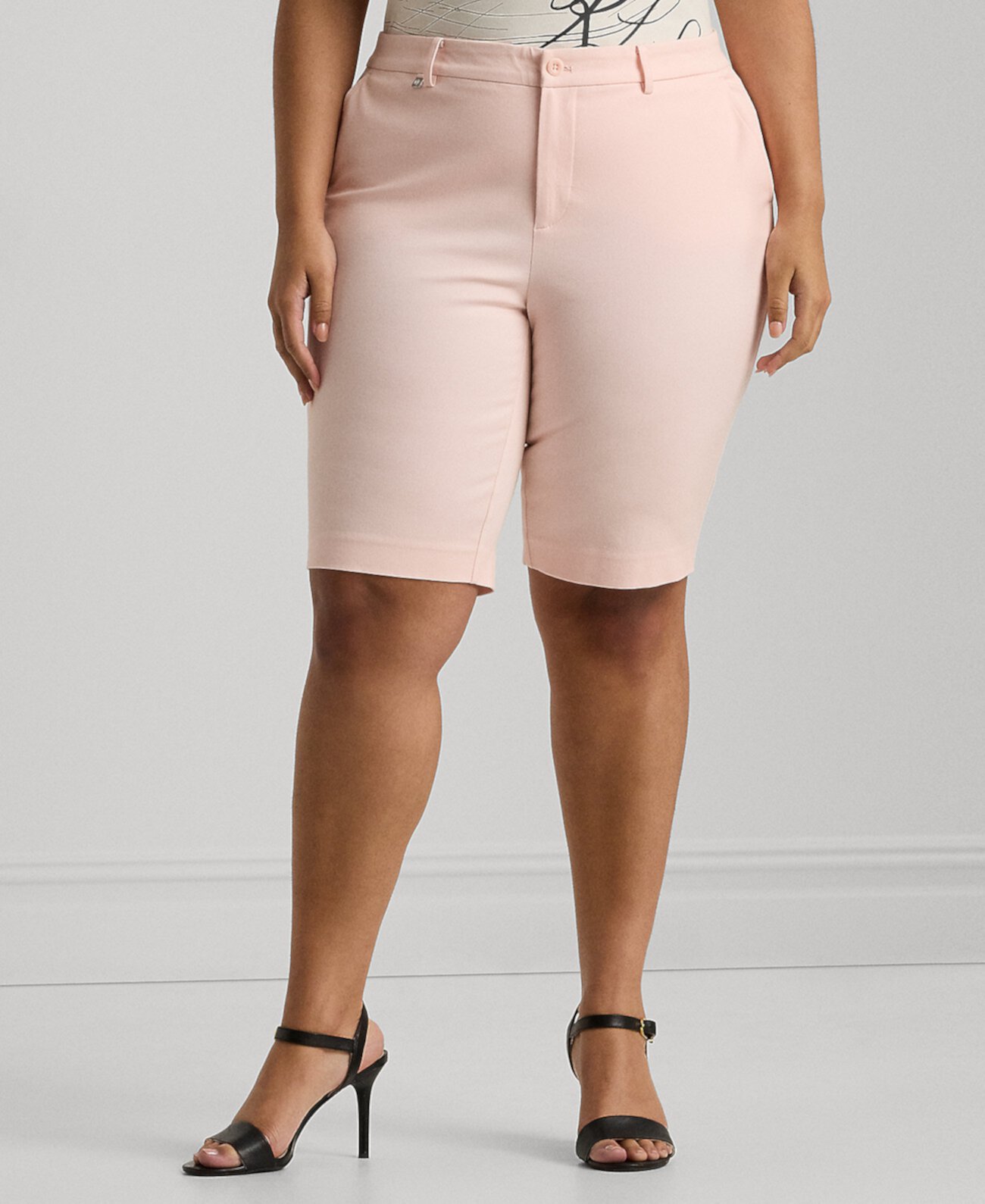 Plus Size Mid-Rise Bermuda Shorts LAUREN Ralph Lauren