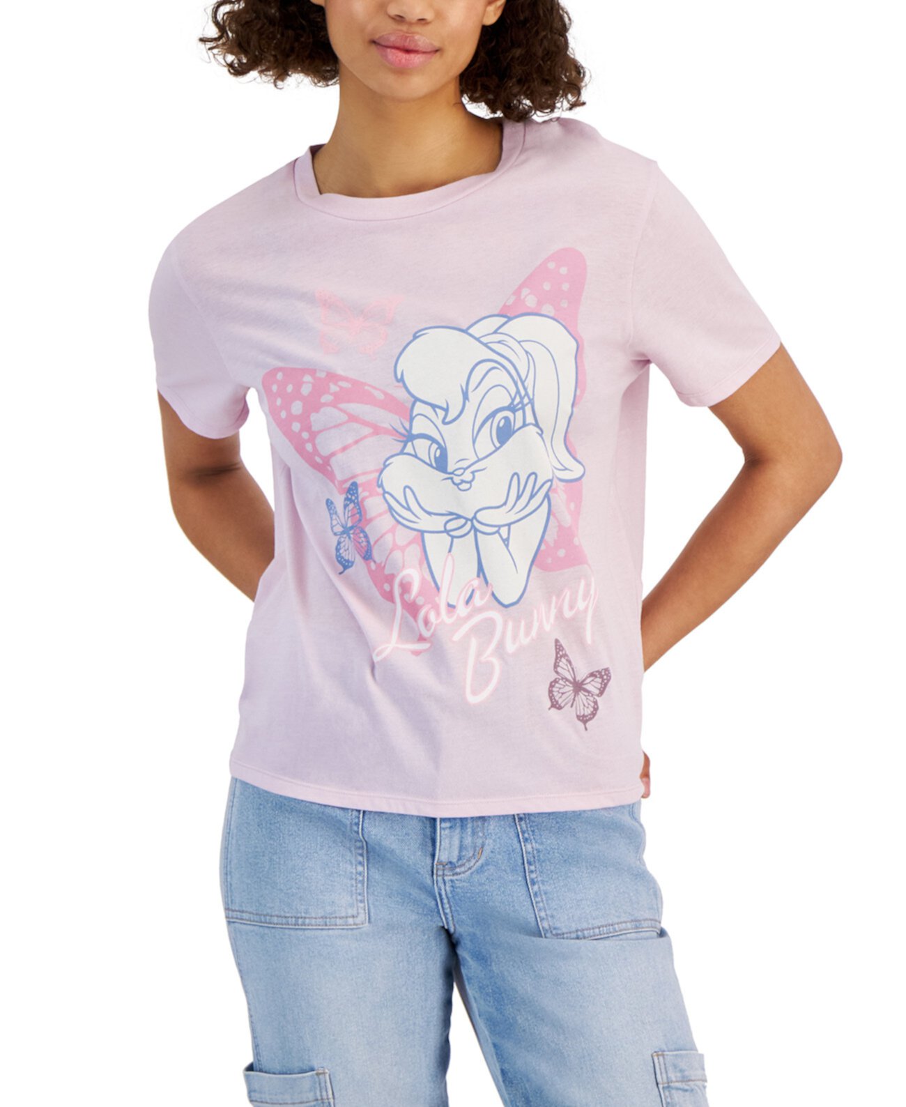 Juniors' Lola Bunny Graphic-Print Tee Love Tribe