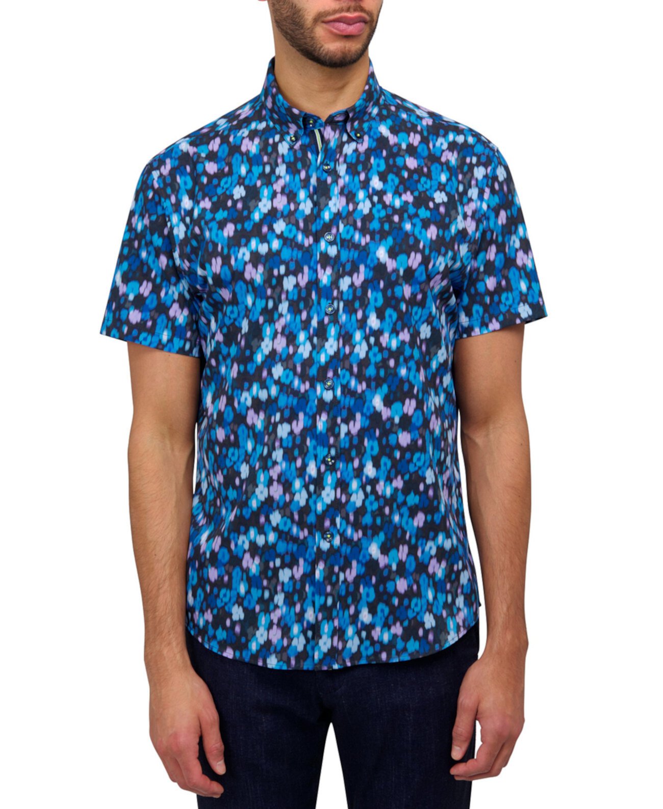 Men's Performance Stretch Floral Shirt Society of Threads