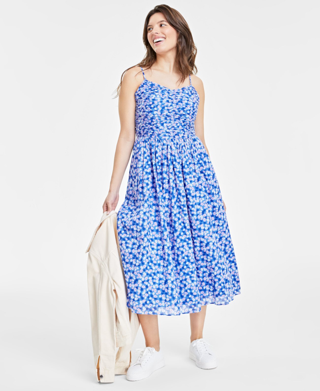 Women's Soft Corset Midi Dress, Created for Macy's On 34th