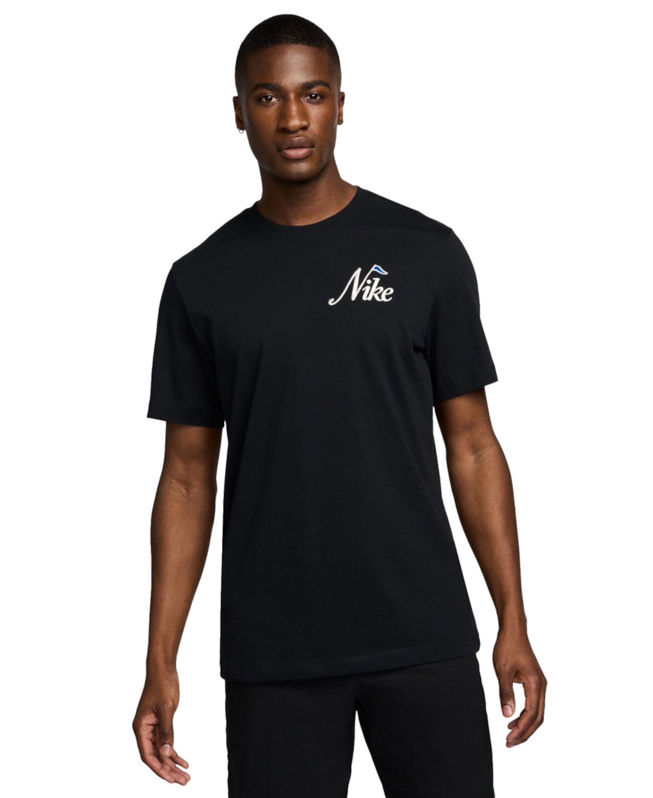Men's Classic-Fit Embroidered Logo Graphic Golf T-Shirt Nike