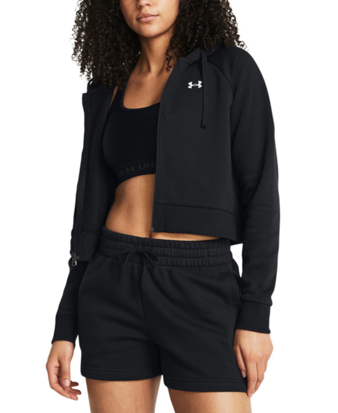 Женская Толстовка Under Armour Rival Fleece Cropped Zippered Hoodie Under Armour