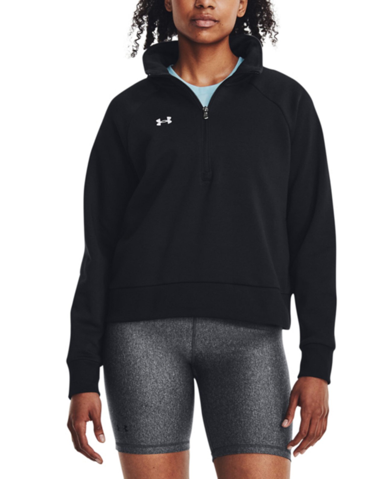 Women's Rival Fleece Mock-Neck Half-Zip Sweatshirt Under Armour