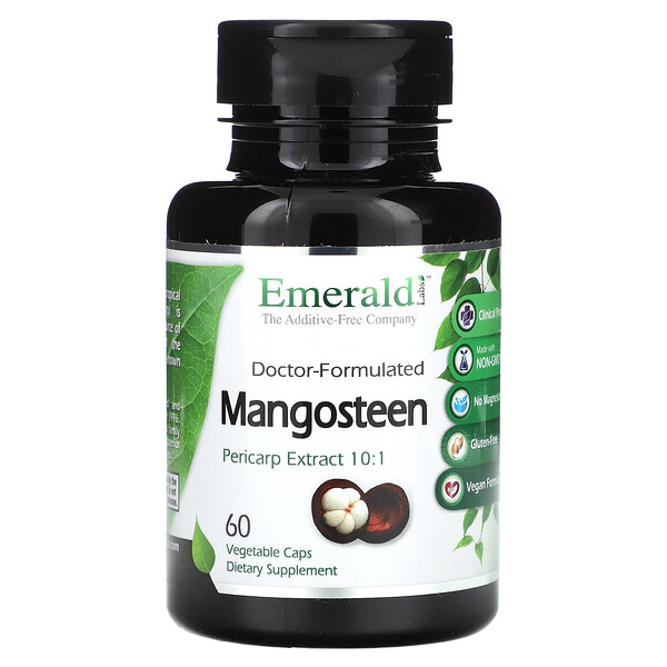 Mangosteen, 60 Vegetable Caps Emerald Labs