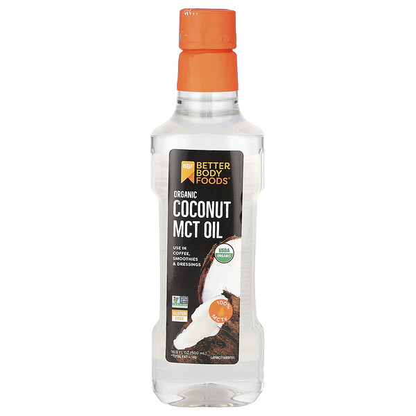 Organic Coconut MCT Oil, 16.9 fl oz (500 ml) Betterbody