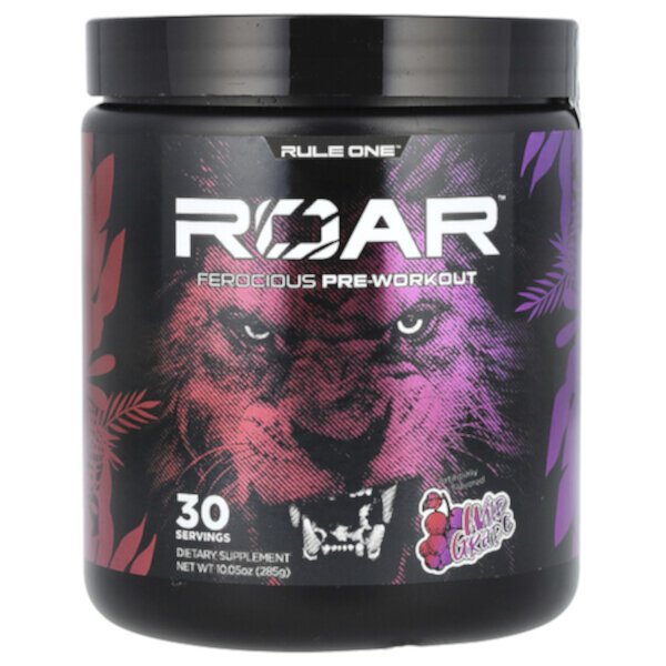 Roar, Ferocious Pre-Workout, Wild Grape, 10.05 oz (285 g) Rule One Proteins