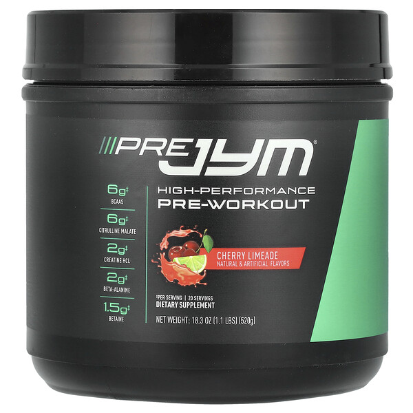 Pre JYM, High Performance Pre-Workout, Cherry Limeade, 1.1 lbs (520 g) JYM Supplement Science
