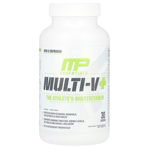 Essentials, Multi-V+, 90 Tablets MusclePharm