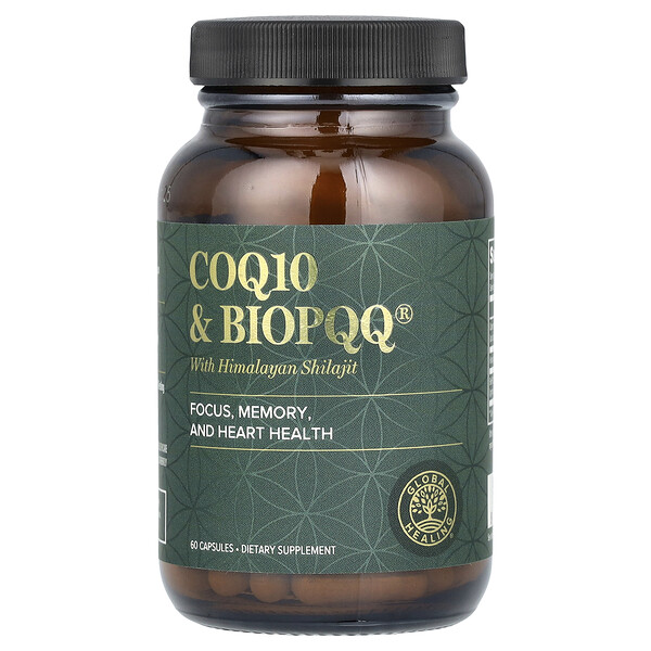 CoQ10 & BioPQQ with Himalayan Shilajit, 60 Capsules Global Healing
