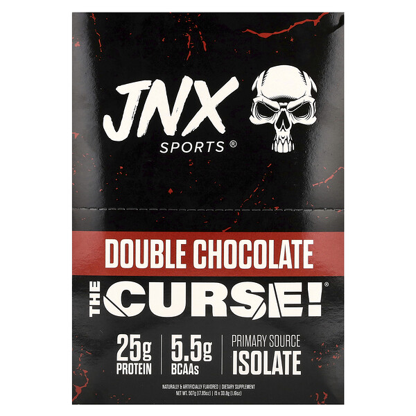 The Curse, Ultra Premium Whey, Double Chocolate, 15 Packets, 1.19 oz (33.8 g) Each JNX Sports