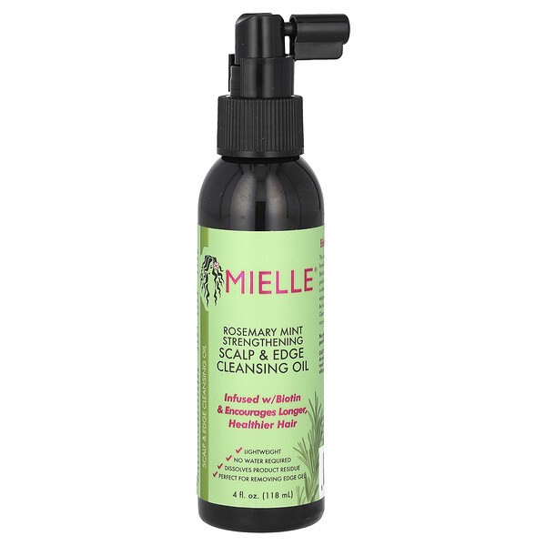 Strengthening Scalp & Edge Cleansing Oil, Rosemary Mint, 4 fl oz (118 ml) Mielle