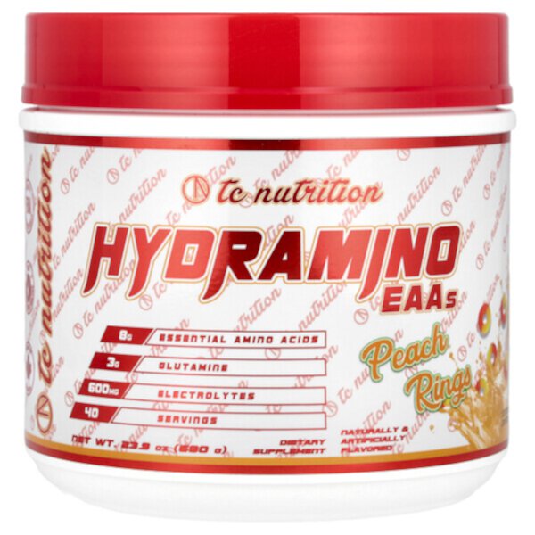 Hydramino EAAs, Peach Rings, 23.9 oz (680 g) TC Nutrition