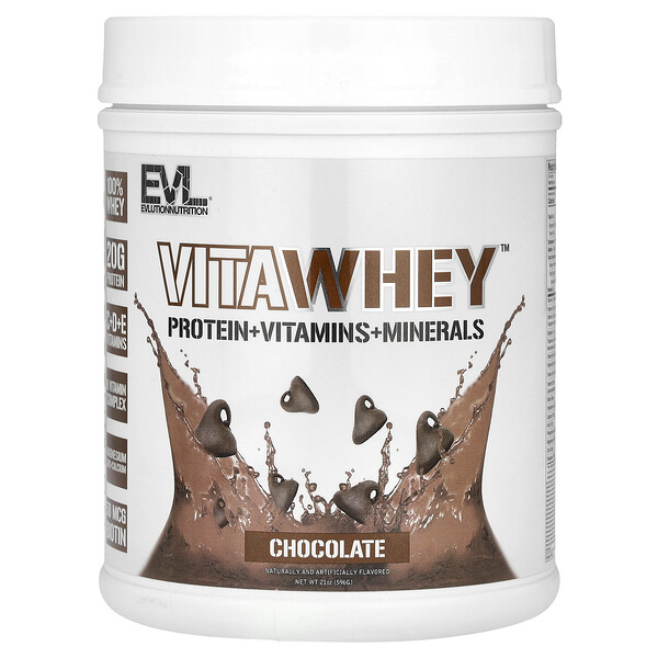 VitaWhey, Chocolate, 21 oz (596 g) EVLution Nutrition