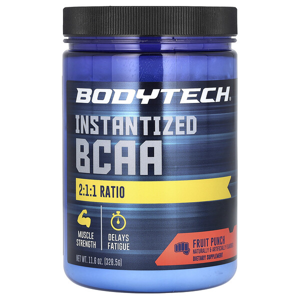 Instantized BCAA, Fruit Punch, 11.6 oz (328.5 g) BodyTech