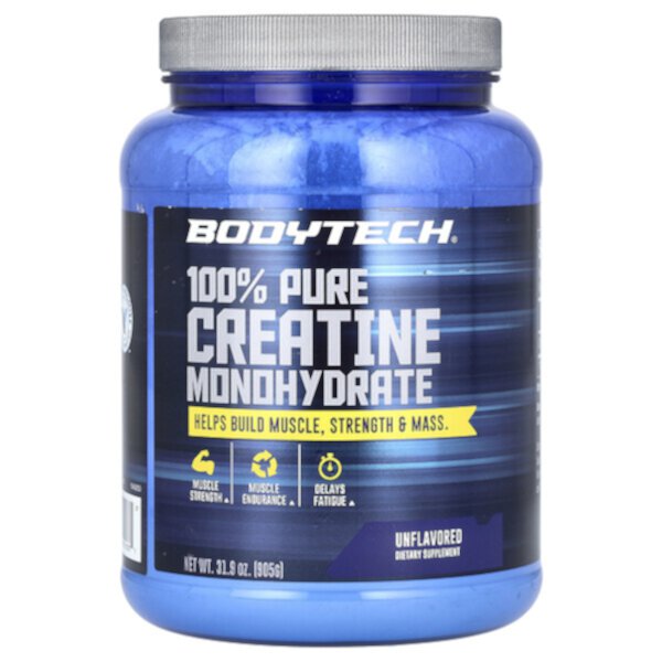 100% Pure Creatine Monohydrate, Unflavored, 31.9 oz (905 g) BodyTech