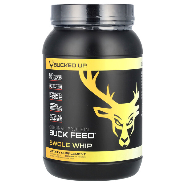BuckFeed, Original Protein, Swole Whip, 32.8 oz (930 g) Bucked Up