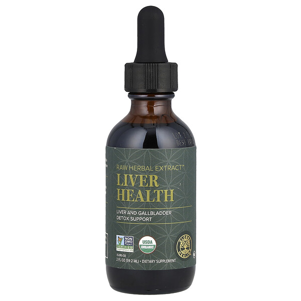 Raw Herbal Extract, Liver Health, 2 fl oz (59.2 ml) Global Healing