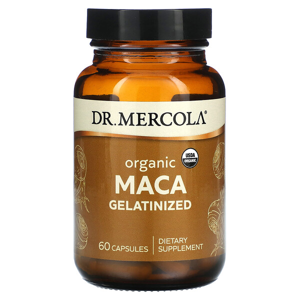 Organic Maca Gelatinized, 60 Capsules Dr. Mercola