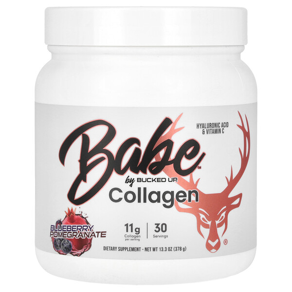 Babe, Collagen, Blueberry Pomegranate, 13.3 oz (378 g) Bucked Up