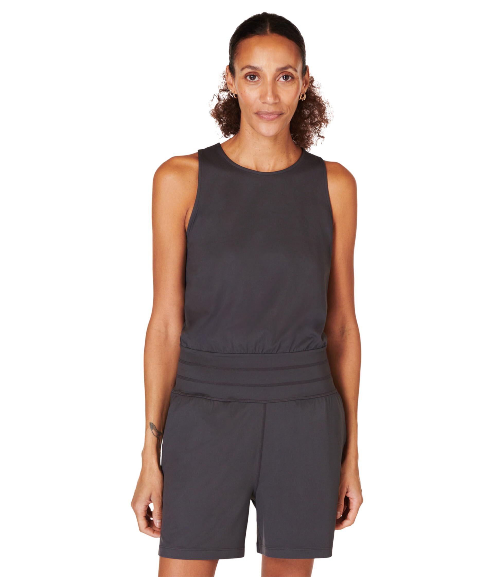 Gaia Performance Yoga Romper Sweaty Betty