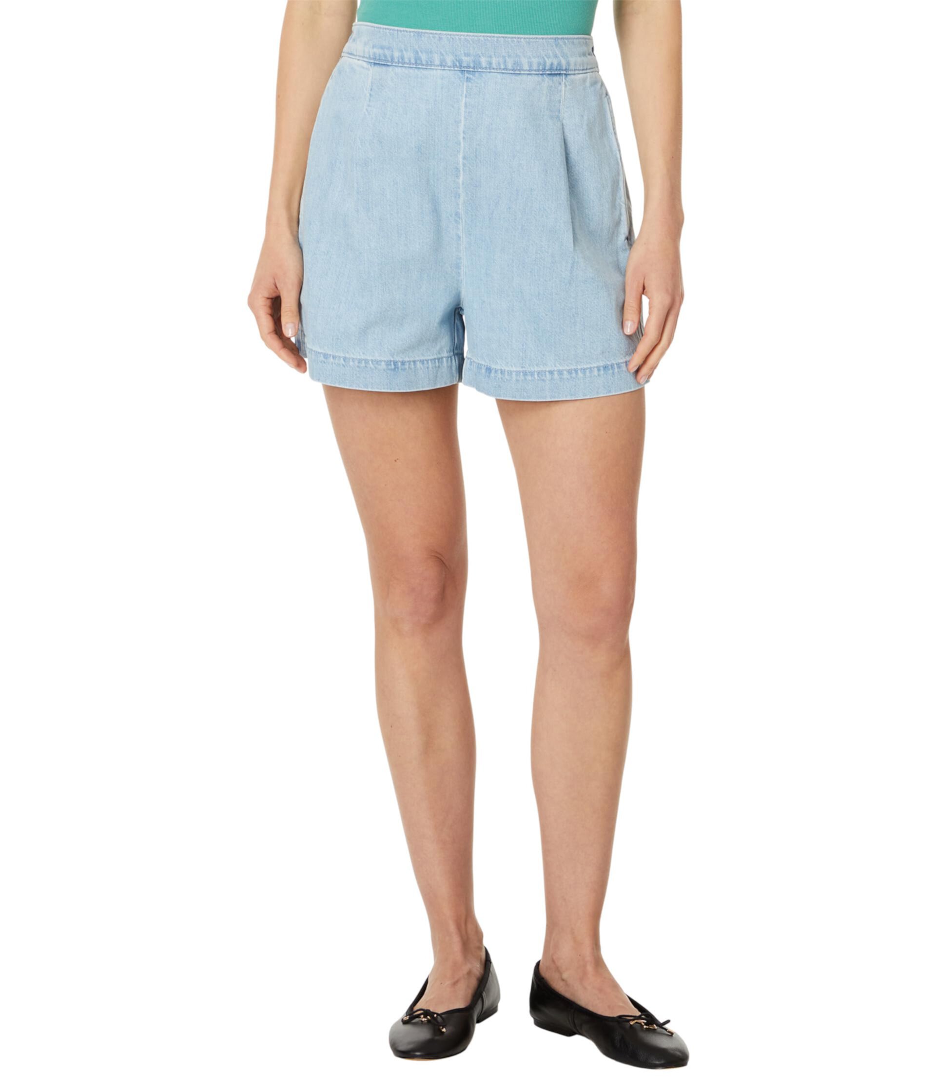 Clean Denim Pull-On Shorts in Palmwood Wash Madewell