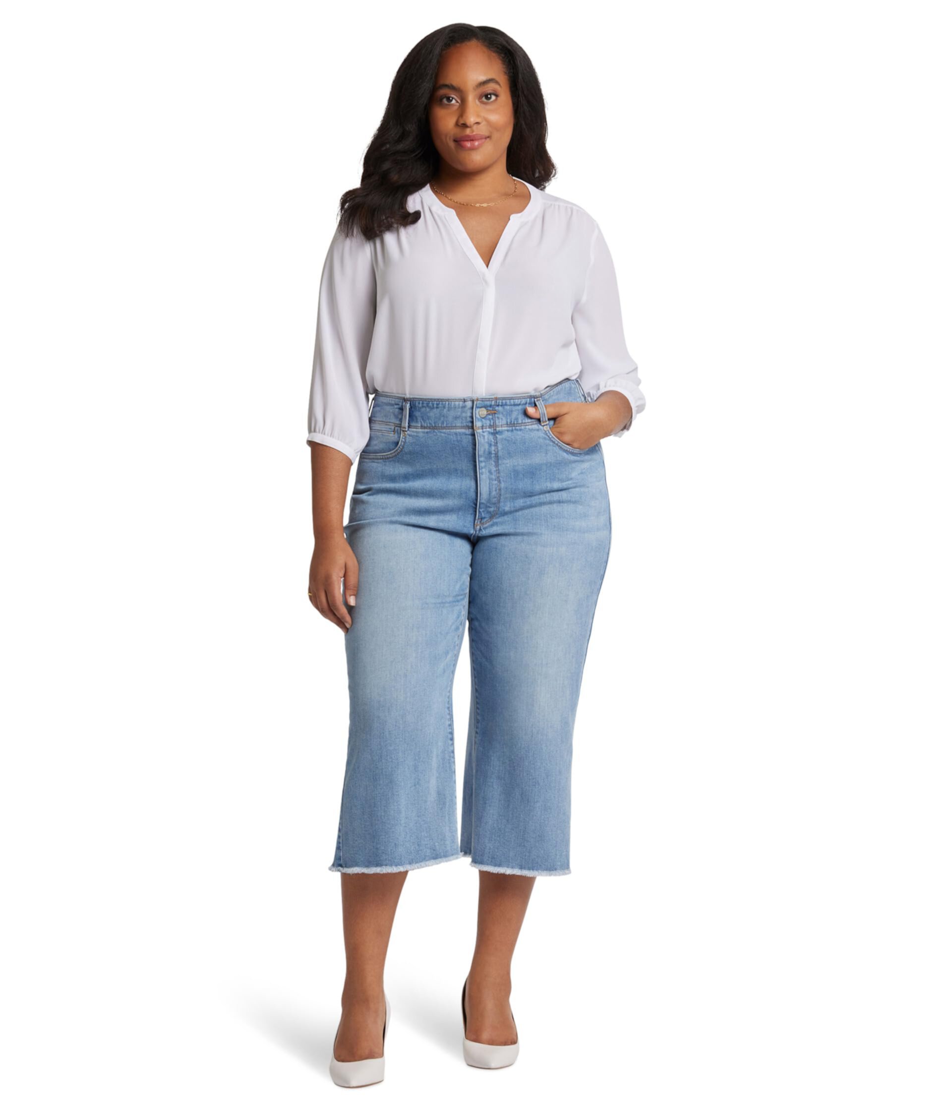 Plus Brigitte Wide Leg Capri Jeans Corfu NYDJ