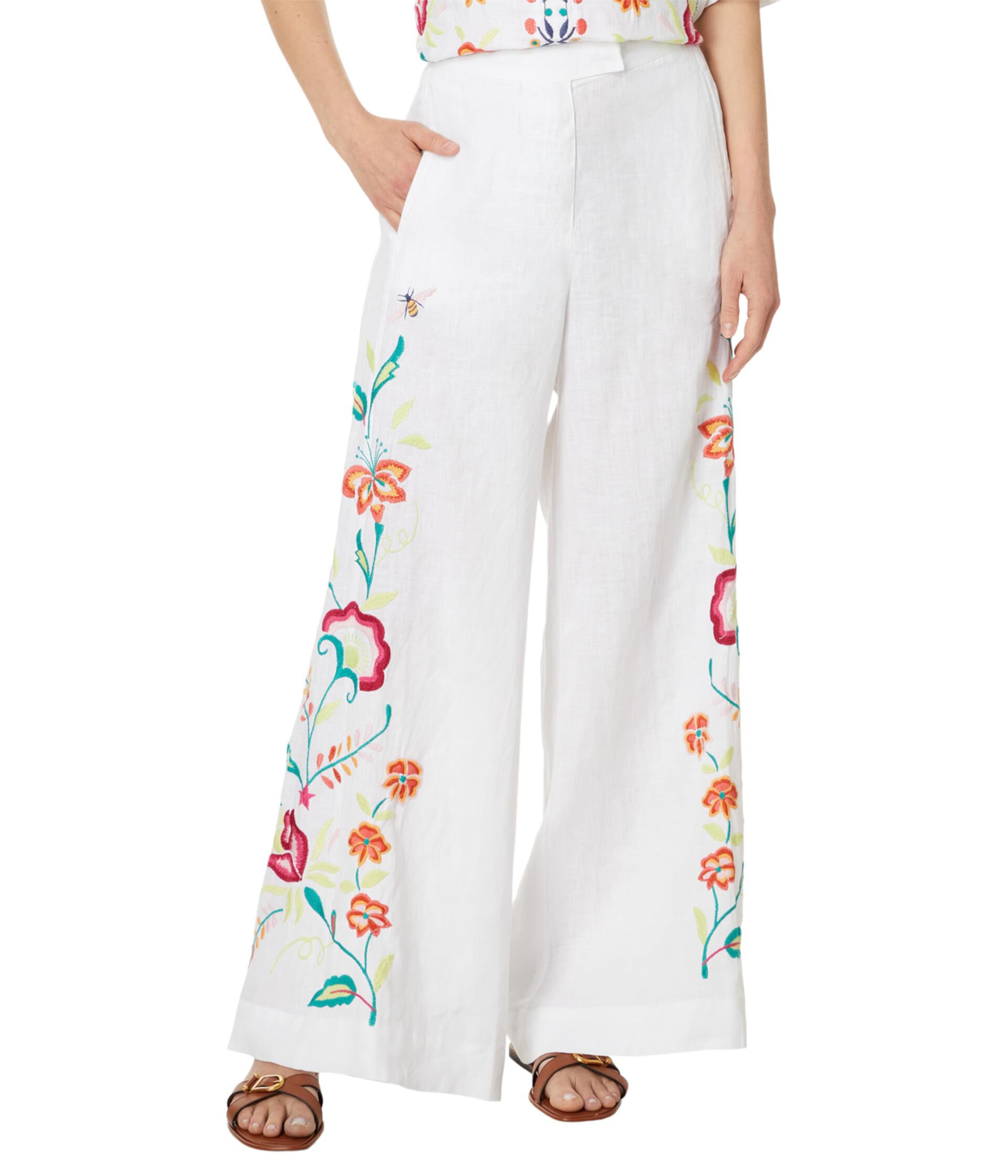 Averi Wide Leg Linen Pant Johnny Was