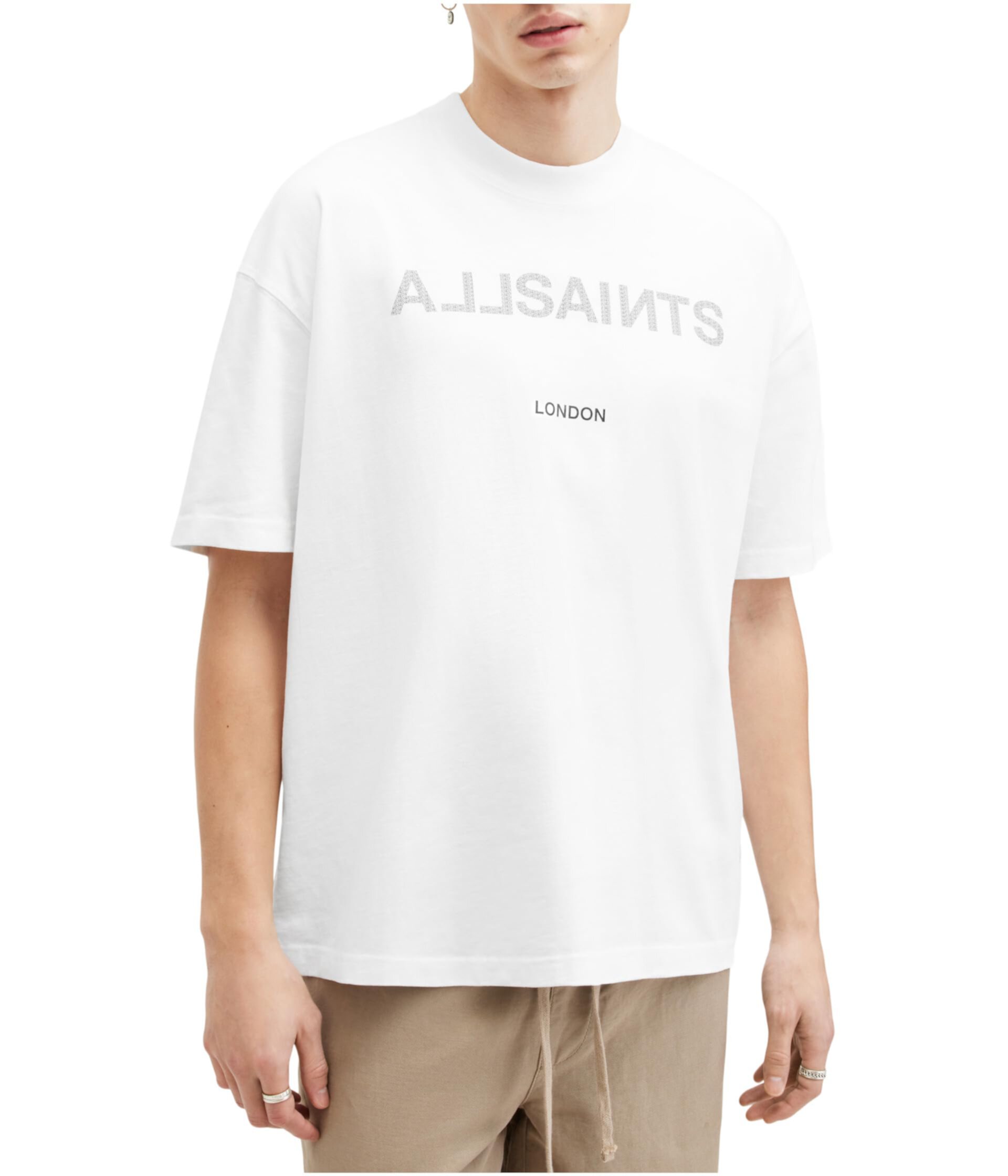 Мужская Футболка AllSaints Cutout Short Sleeve Crew AllSaints