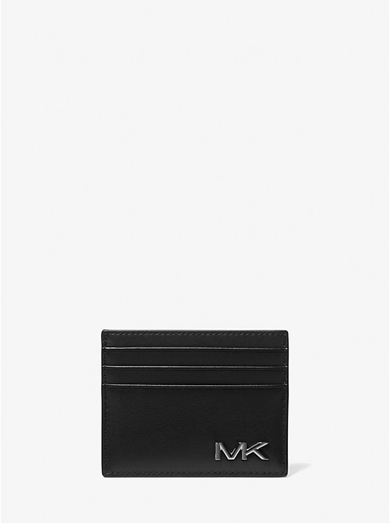 Varick Leather Tall Card Case Michael Kors Mens