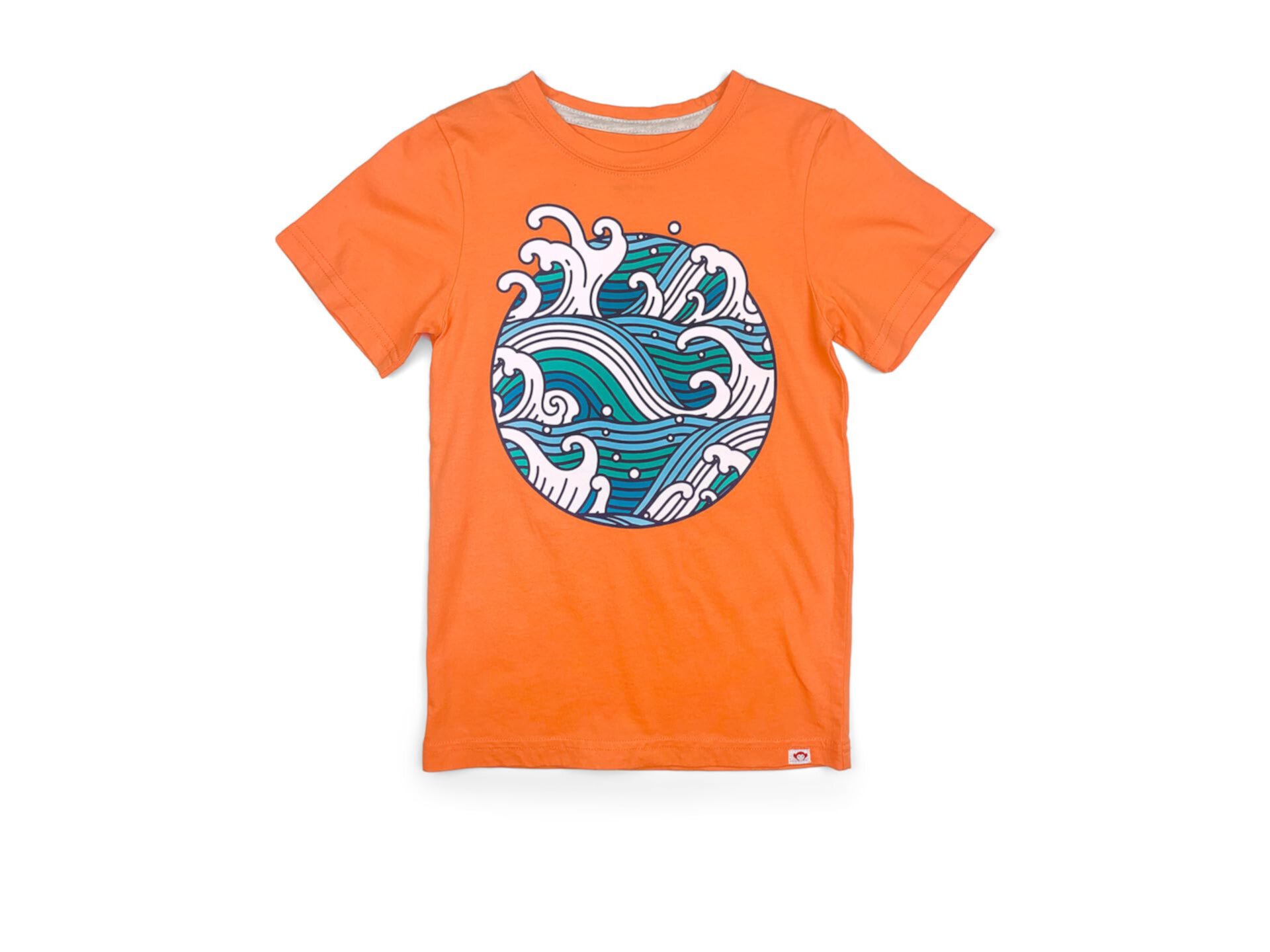 Tidal Wave Short Sleeve Graphic Tee (Toddler/Little Kid/Big Kid) Appaman