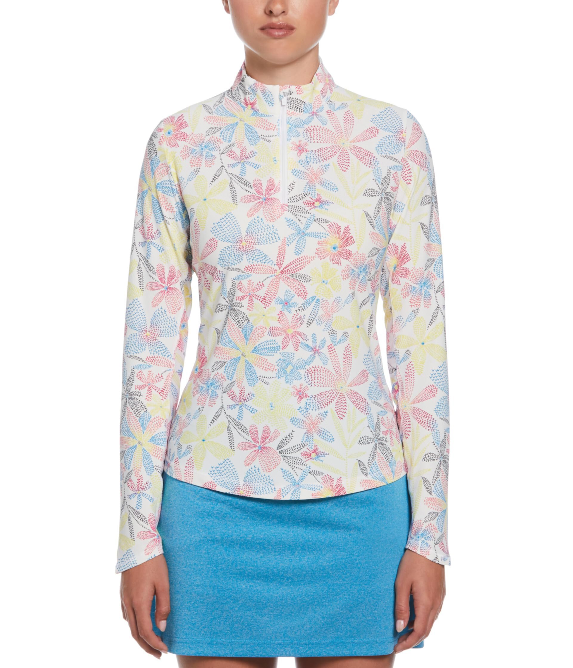 Chevron Floral Long Sleeve Sun Protection Callaway